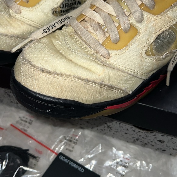 Jordan x offwhite preschool retro sneakers with extra laces - Picture 5 of 11
